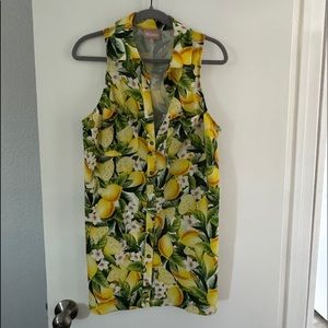 Show me your mumu X HEATHER MCMAHAN lemon dress